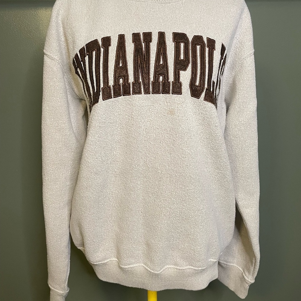 Indianapolis Gray Crew Neck Sweater